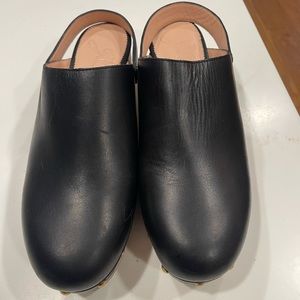 JCrew black clogs size 9.5